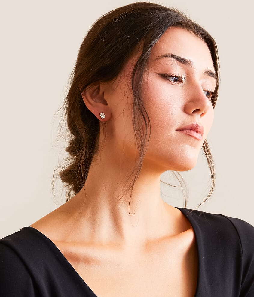 Katie Emerald Cut Earring