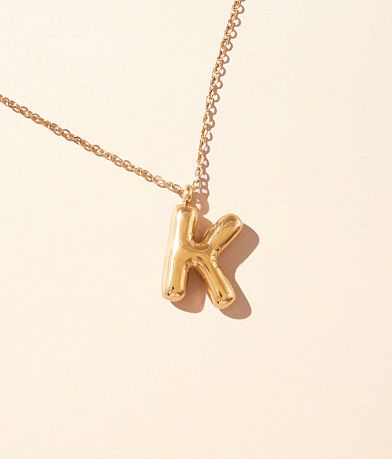 Sahira Jewelry Design K Initial Necklace front view