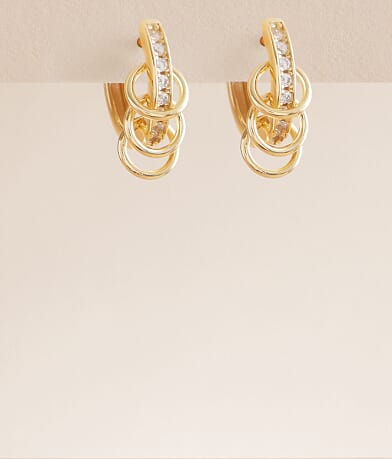Sahira Jewelry Design Candice Huggie Earring front view