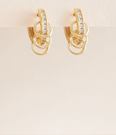 Sahira Jewelry Design Candice Huggie Earring front view