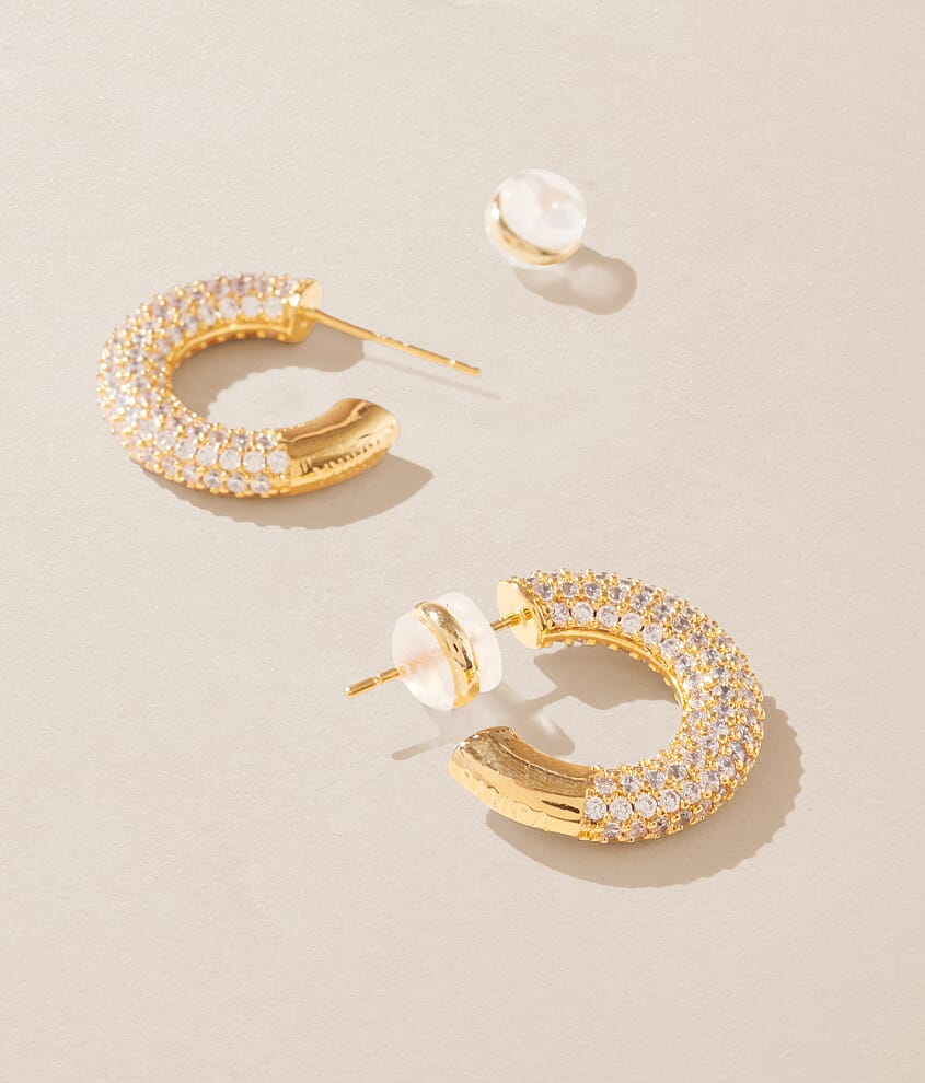 Deni Pave Hoop Earring