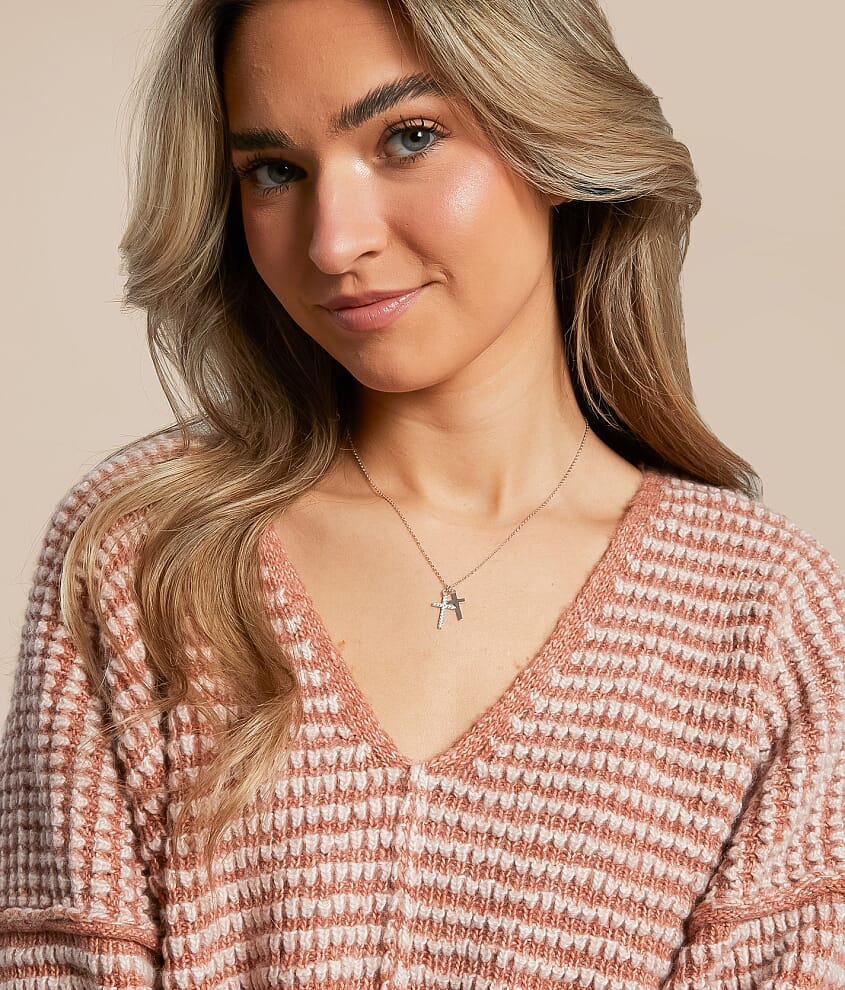 Double Cross Necklace