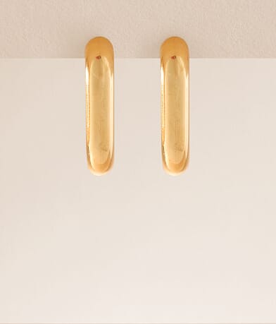 Sahira Jewelry Design Gena Hoop Earring front view