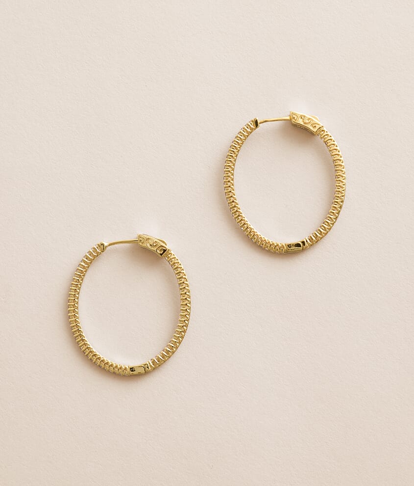 Kristen Oval Hoop Earring