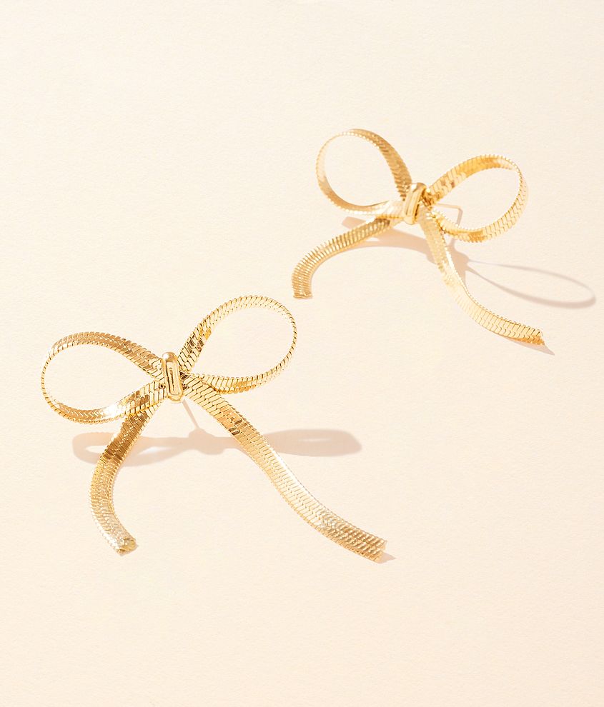 Sahira Jewelry Design Lily Bow Earring front view