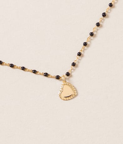 Sahira Jewelry Design Elsa Mini Heart Necklace front view
