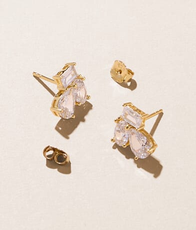 Sahira Jewelry Design Pamela Stud Earring front view