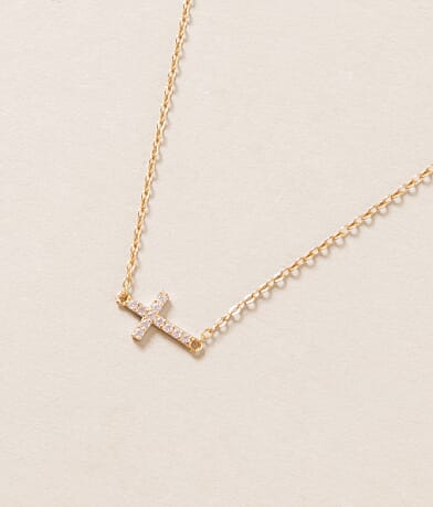 Sahira Jewelry Design Janet Cross Necklace front view