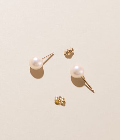 Sahira Jewelry Design Jackie O. Stud Earring front view
