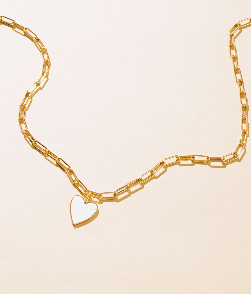 Sahira Jamie Enamel Heart Necklace Sahira Jamie Enamel Heart Necklace