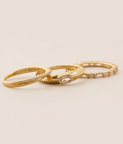 Sahira Jewelry Design 3 Pack Jonah Ring Set front view