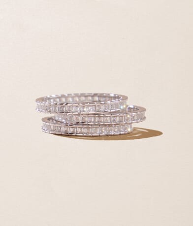 Sahira Jewelry Design 3 Pack Allegra Ring Set front view