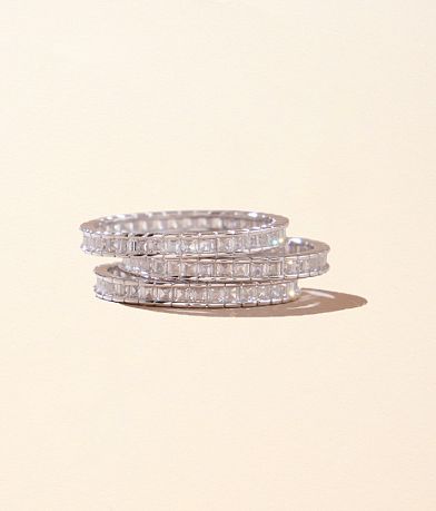 Sahira Jewelry Design 3 Pack Allegra Ring Set front view