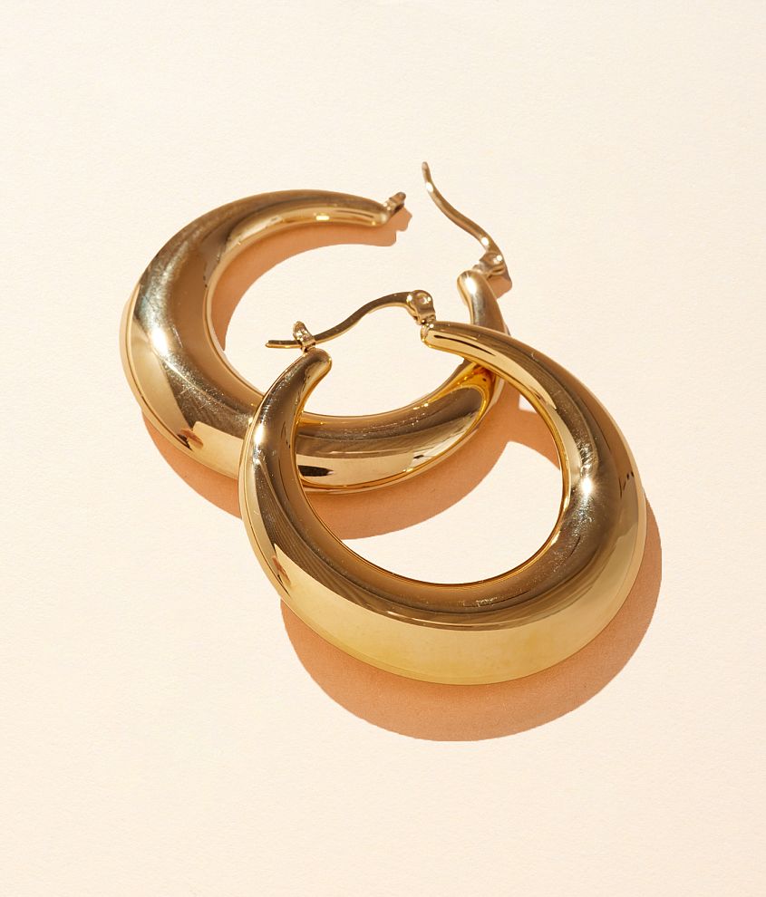 Sahira Jewelry Design Maddie Hoop Earring front view