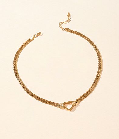 Sahira Jewelry Design Oslo Heart Necklace front view