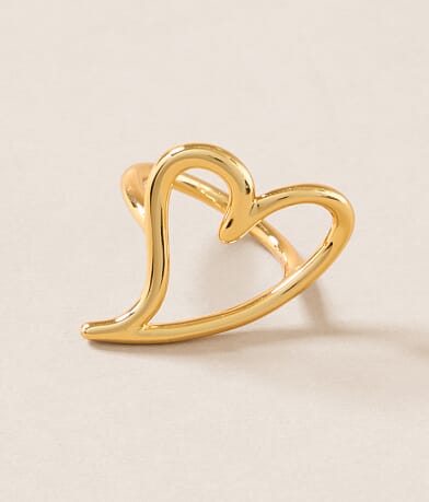 Sahira Jewelry Design Open Your Heart Ring front view