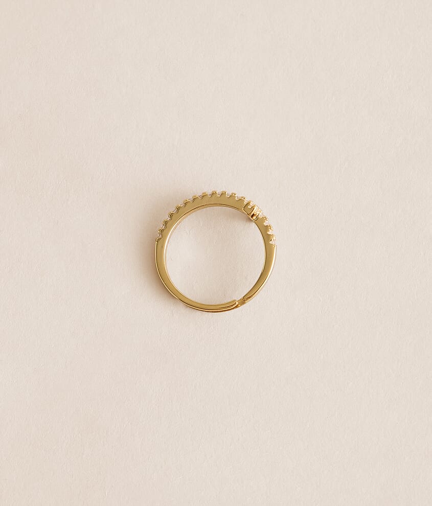 Pave Cross Ring