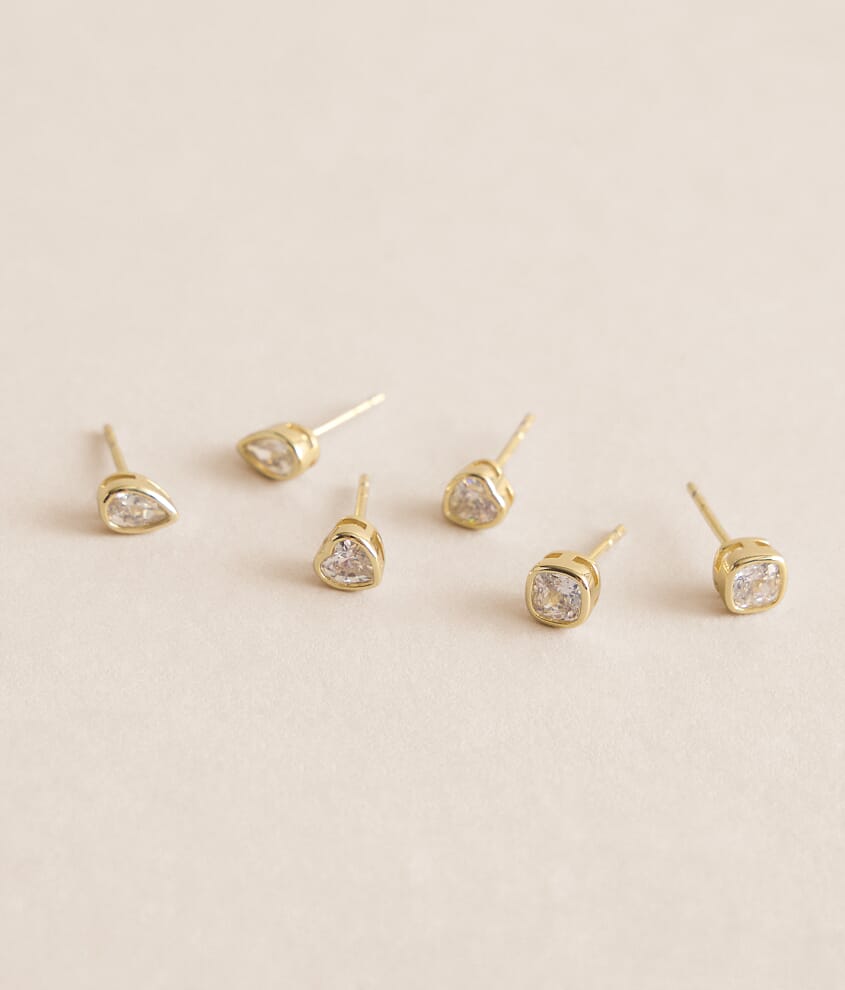 Lizzie Bezel Earring