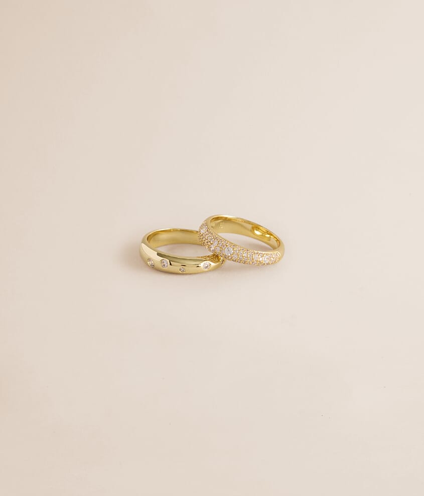2 Pack Stacked Ring Set