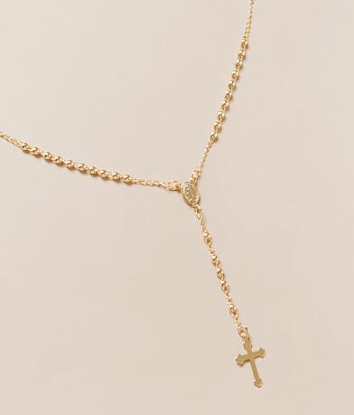 Sahira Jewelry Design Rosary Necklace front view