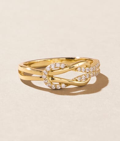 Sahira Jewelry Design Rylynn Knot Ring front view