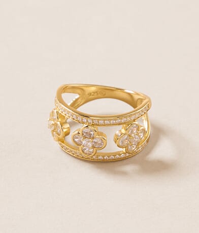Sahira Jewelry Design Mia Clover Ring front view
