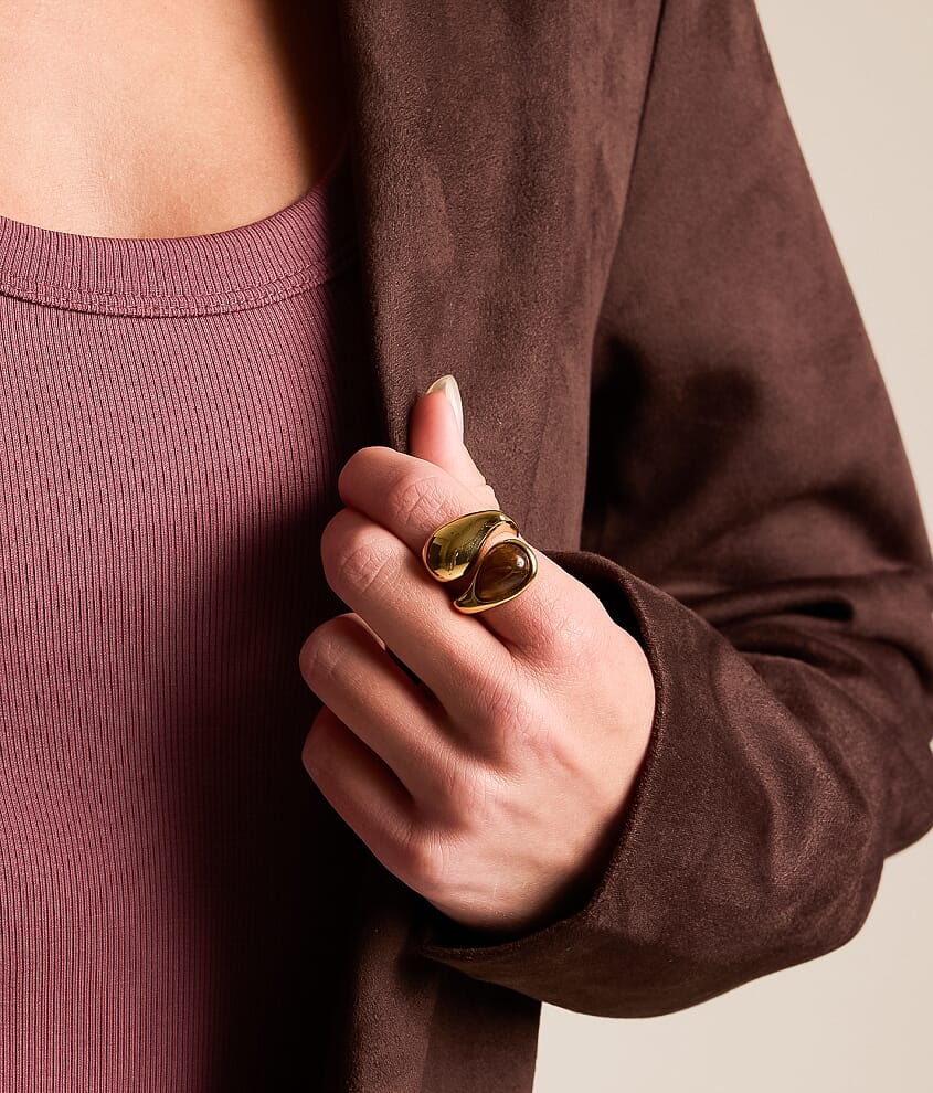 Cami Tiger Eye Stack Ring