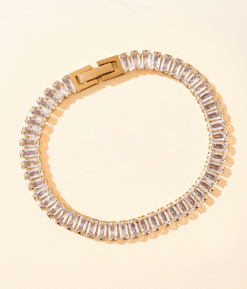 Sahira Jewelry Design Shayna Baguette Bracelet front view