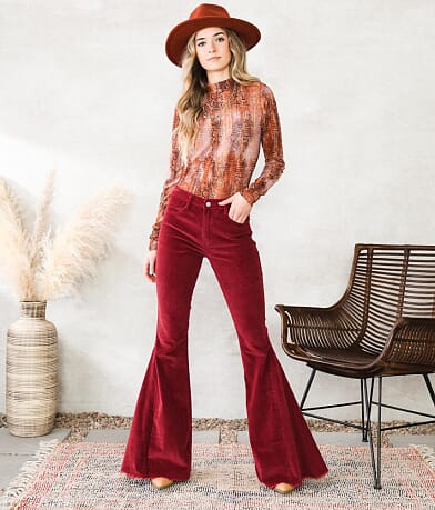 Saints &amp; Hearts Mid-Rise Extreme Flare Pant misc detail 1 view