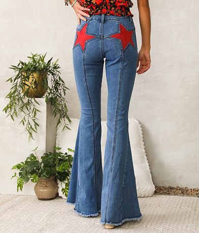 Saints &amp; Hearts High Rise Extreme Flare Jean BACK