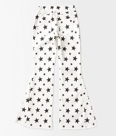 Saints &amp; Hearts Girls - Star Print Flare Stretch Jean back view