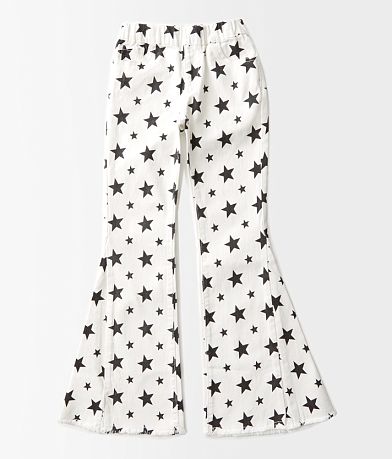 Saints & Hearts Girls - Star Print Flare Stretch Jean front view