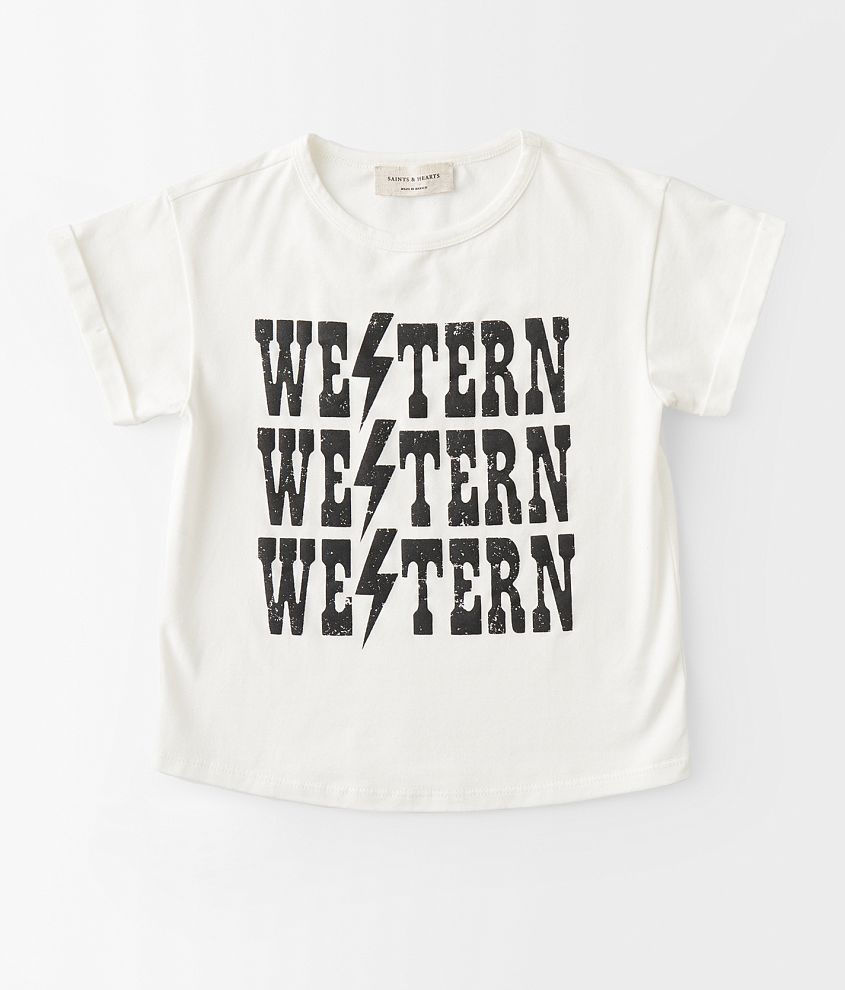 Girls - Saints & Hearts Western Repeat T-Shirt