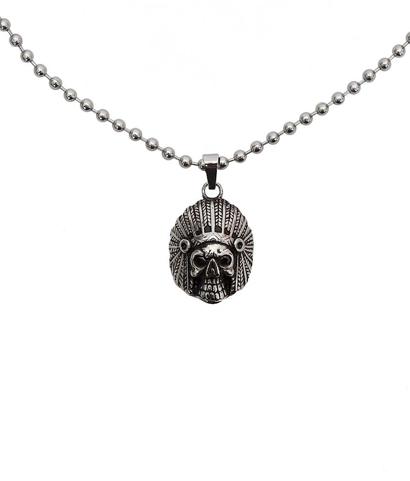 Inox Skull Necklace front view