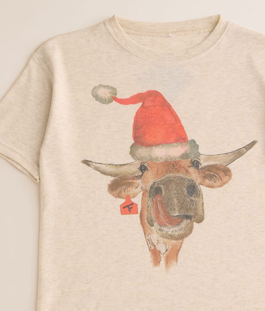 Girls - Holiday Cow T-Shirt
