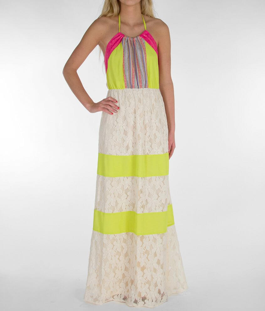 Flying Tomato Lace Maxi Dress - Women's Dresses in Ivory Lemon | Buckle