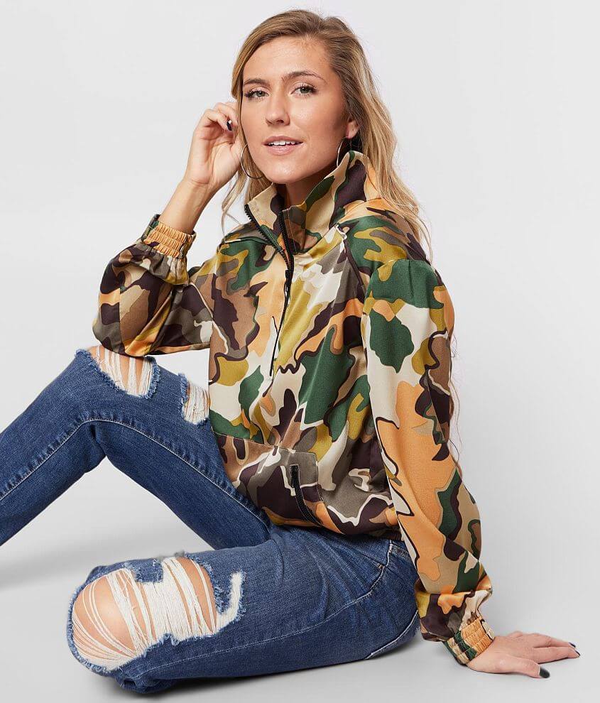 Camo pullover online jacket