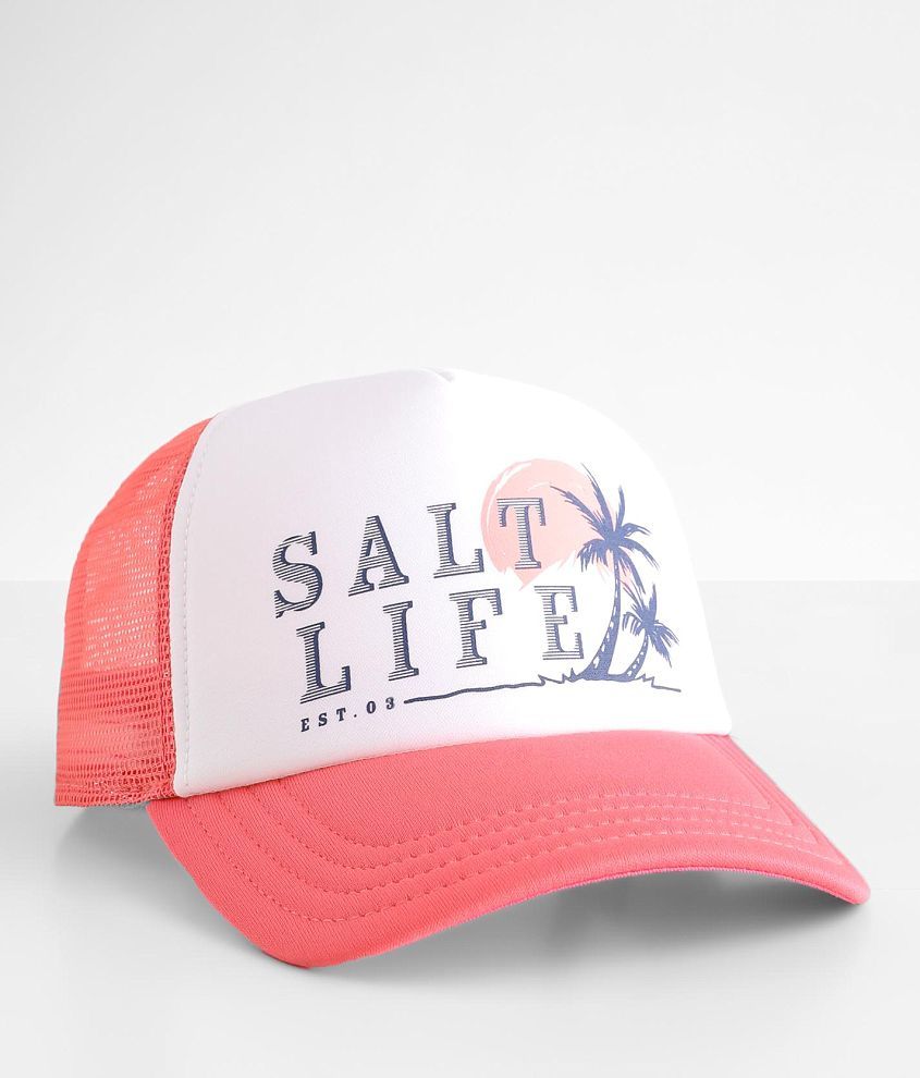 Salt Life Neon Trucker Hat front view