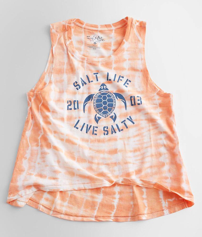 Salt Life Tipsy Turtle Tank Top front view