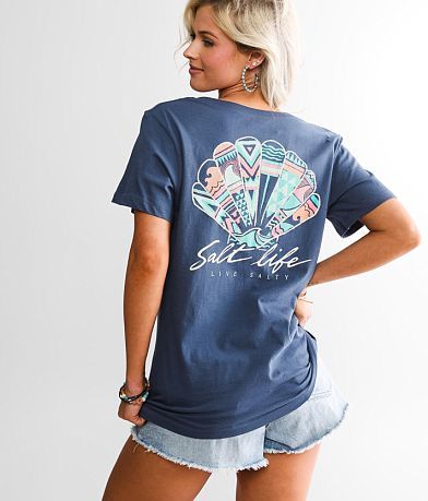 Salt Life Tribal Shell T-Shirt BACK