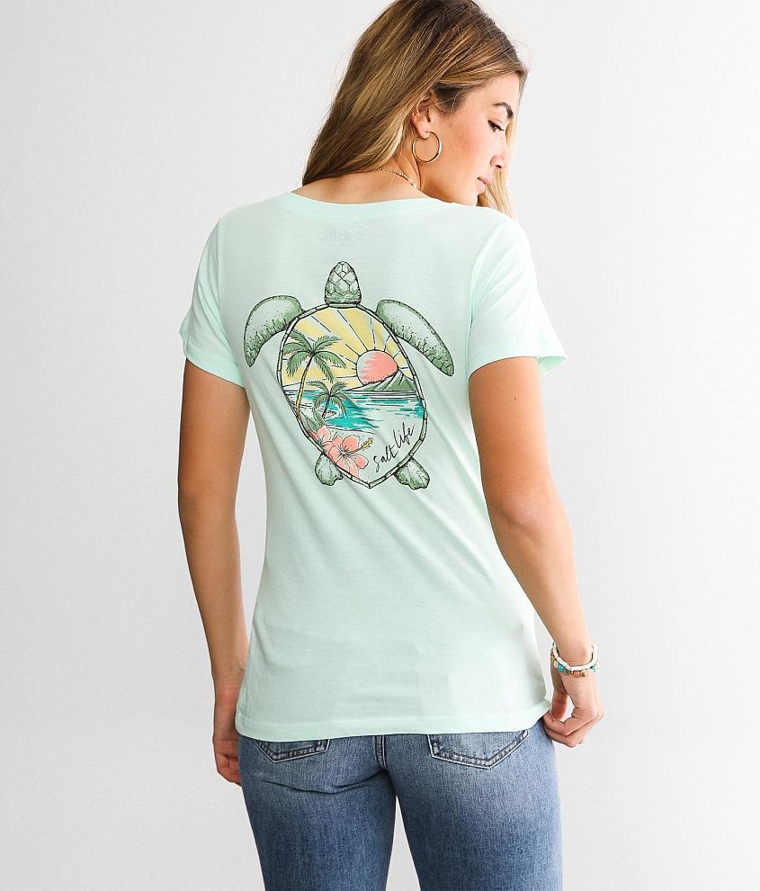 Salt Life Scenic Turtle T-Shirt front view