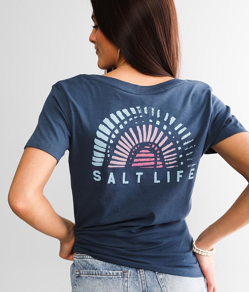 Salt Life Rainbow Shell T-Shirt front view