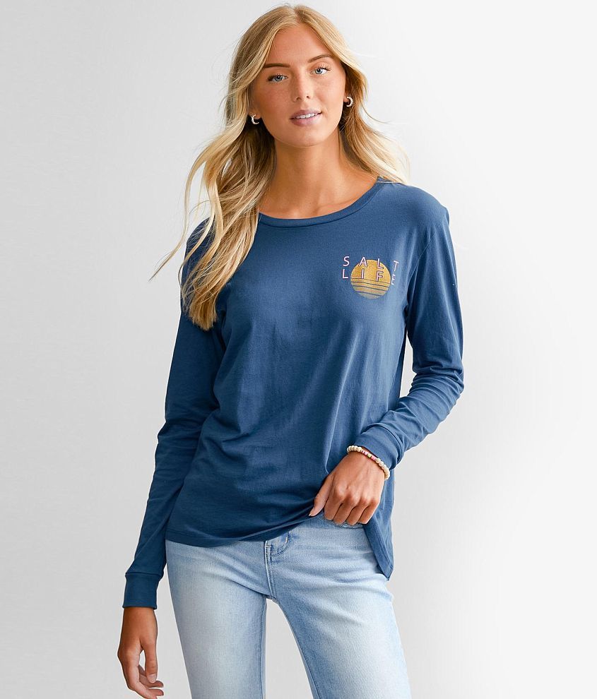 Salt Life Daze Ahead T-Shirt - Women's T-Shirts in Washed Navy | Buckle