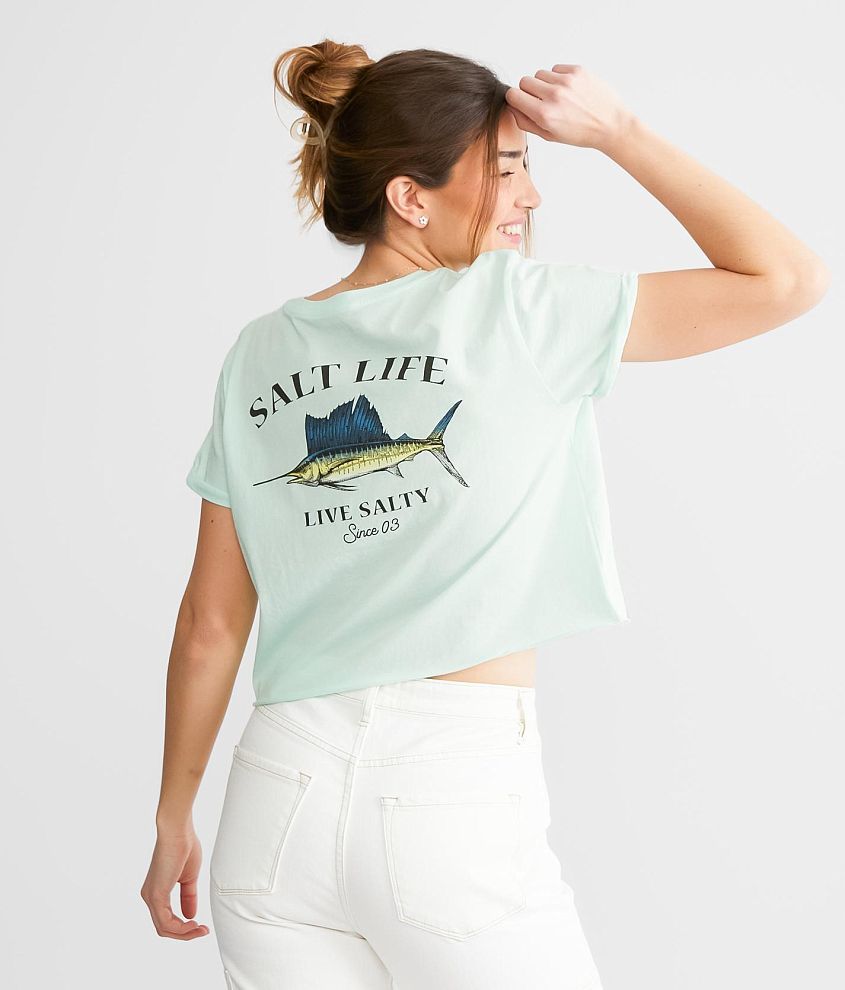 Salt Life Quest Cropped T-Shirt front view