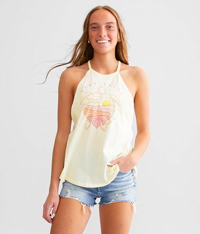 Salt Life Turtle Leaf Tank Top front view