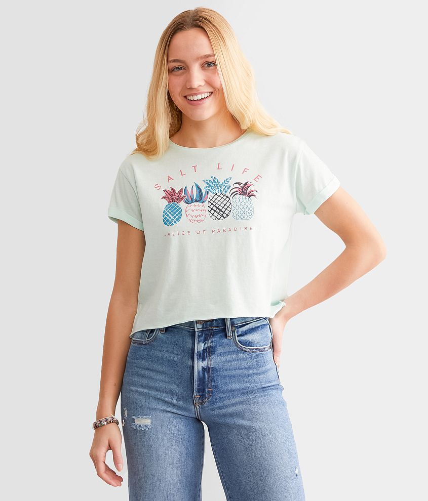 Salt Life Maui Wowie Cropped T-Shirt front view