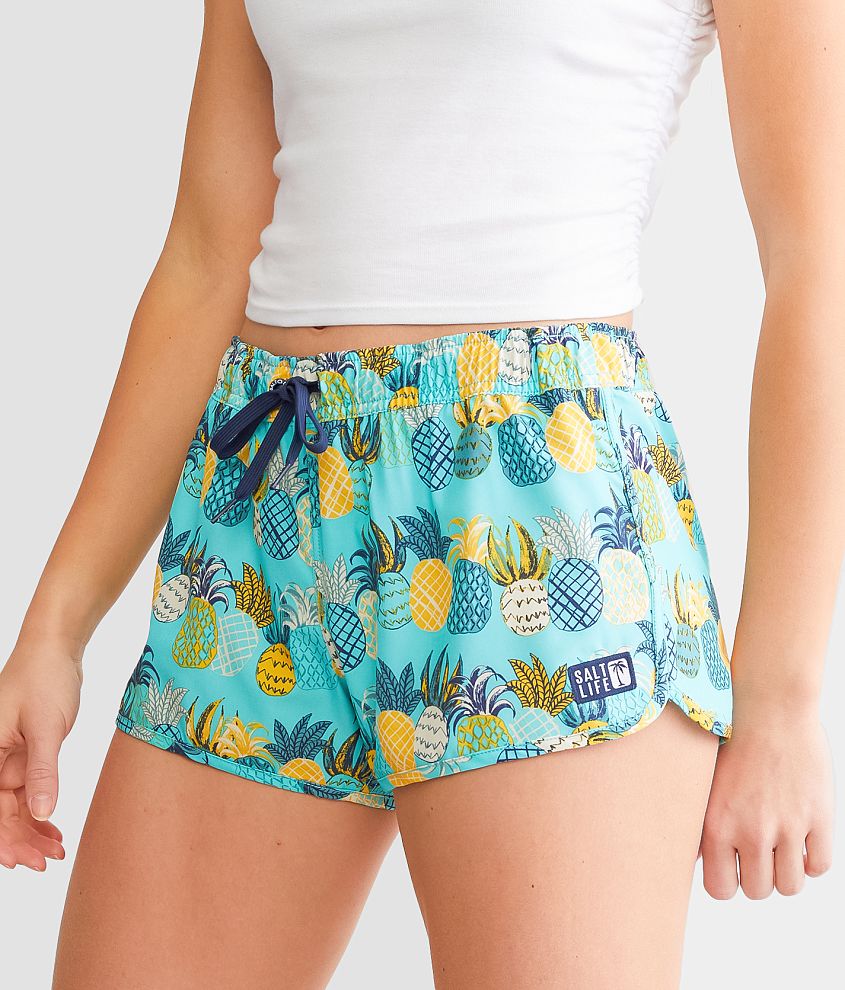 Salt Life Pineapple Paradise Performance Stretch Short front view