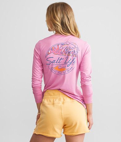 Salt Life Shady Palms Performance T-Shirt front view