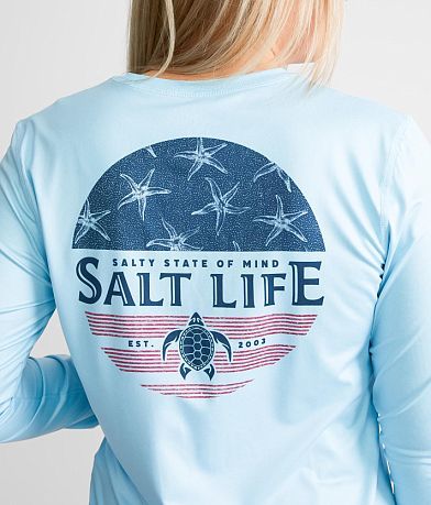 Salt Life Ameristate Of Mind SLX Performance T-Shirt BACK