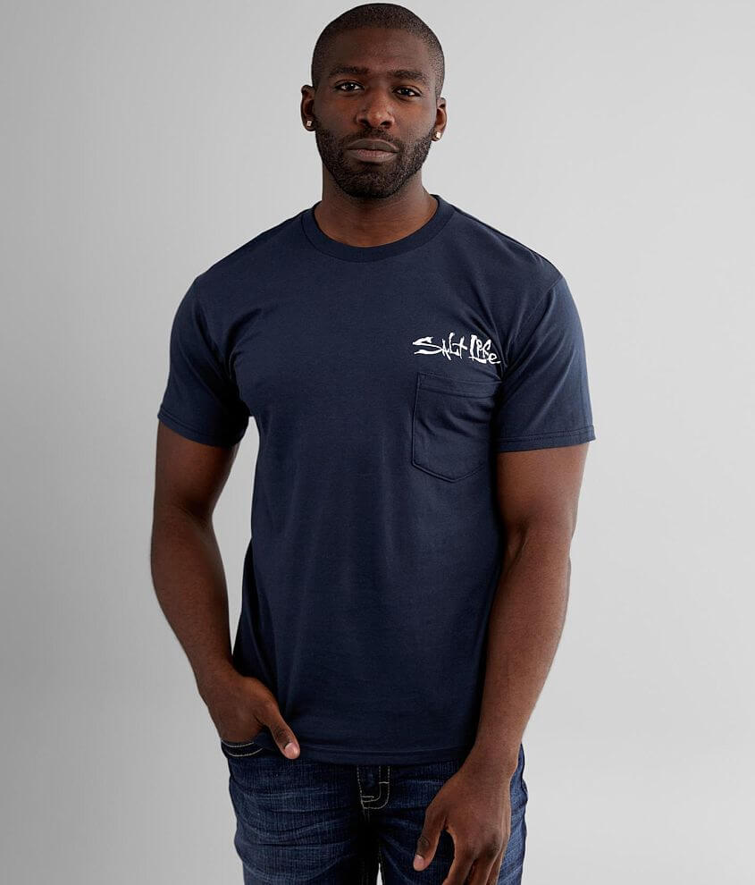 Salt Life Amerishield T-Shirt - Men's T-Shirts in Navy | Buckle